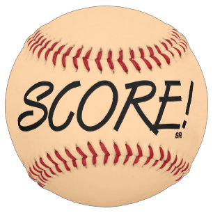 Score tan softball