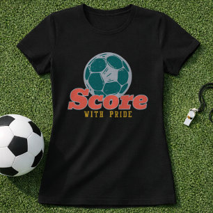 Score With Pride Soccer Retro Ball T-Shirt