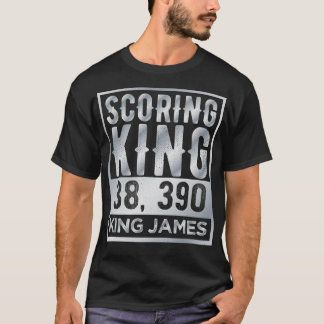 Scoring King King James Vintage Silver Text T-Shirt