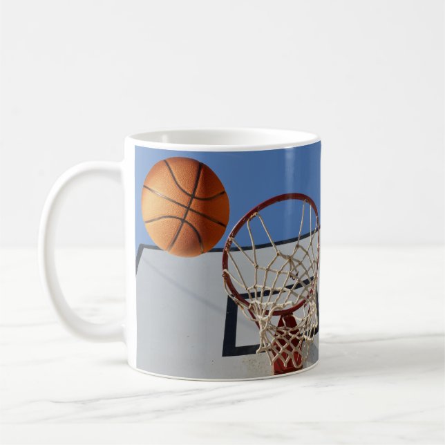 Scoring Points At Basketball, Coffee Mug (Left)