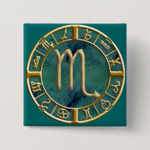 Scorpio 2 Inch Square Button