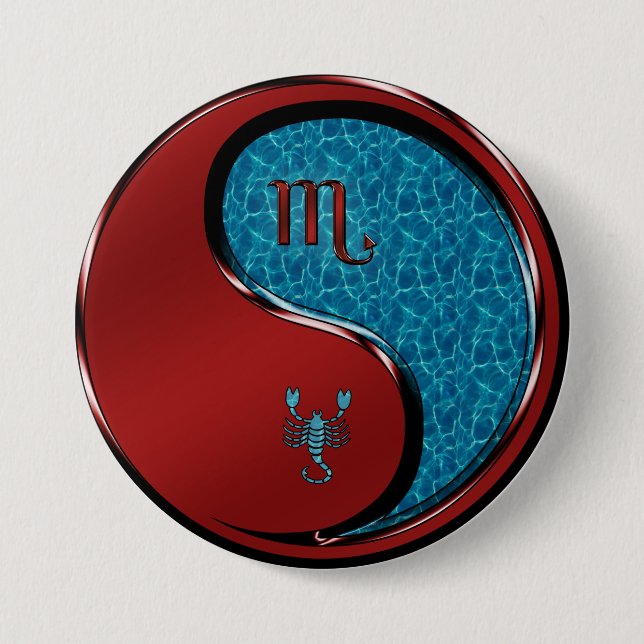 Scorpio 3 Inch Round Button (Front)