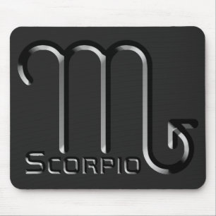 SCORPIO, Abstract Design of the Zodiac Sign, Mouse Pad
