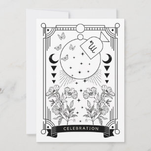 Scorpio Anniversaire Célébration Invitation