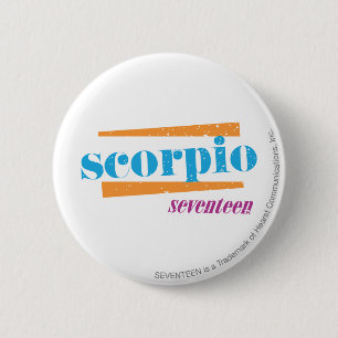 Scorpio Aqua 2 Inch Round Button