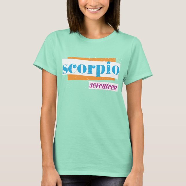 Scorpio Aqua T-Shirt (Front)