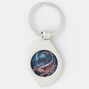 Scorpio astrology sign keychain