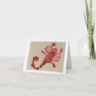 Scorpio Birthday Card