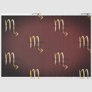 Scorpio Birthday Colour Wrap Tissue Paper