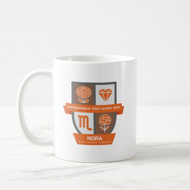 Scorpio Birthday Crest™ for November 1-21 Mug (Left)