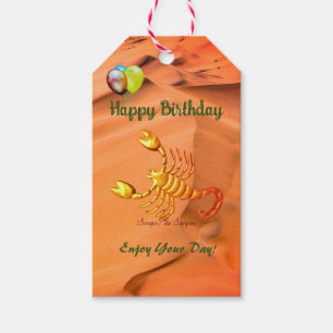 Scorpio Birthday October 23 – November 21)  Gift T Tags