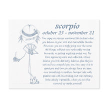 Scorpio [ - BitchScope - ] Postcard