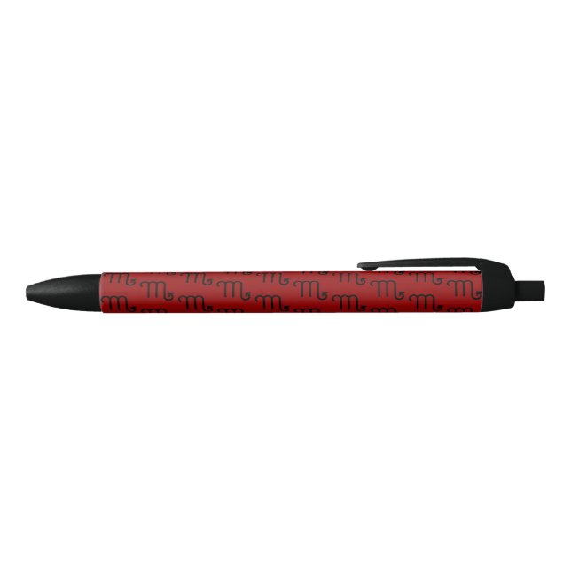 Scorpio Black Ink Pen (Top)
