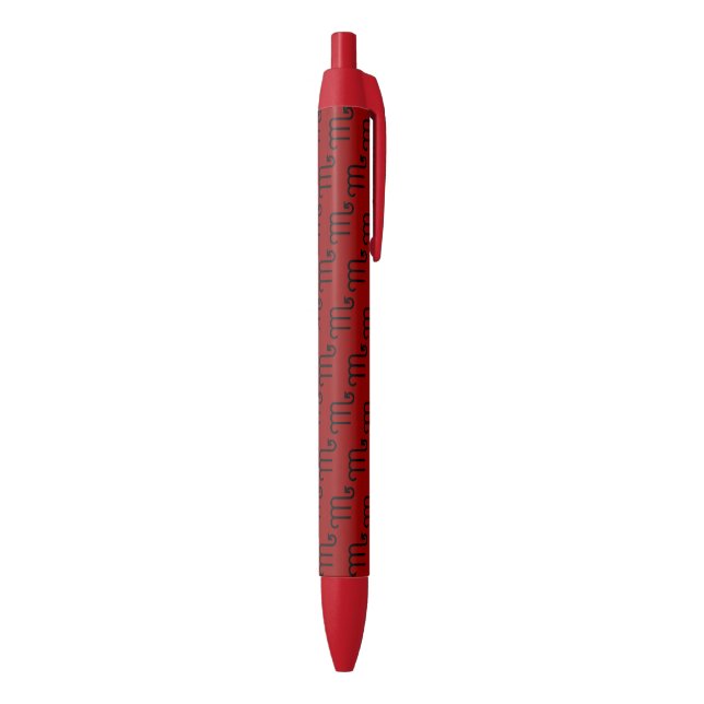 Scorpio Black Ink Pen (Bottom (Vertical))