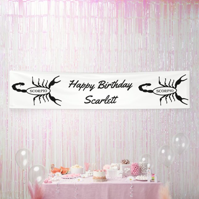 Scorpio Black Scorpion Star Sign Custom (Party)