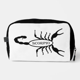 Scorpio Black Scorpion Star Sign Dopp Kit