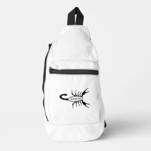 Scorpio Black Scorpion Star Sign Sling Bag