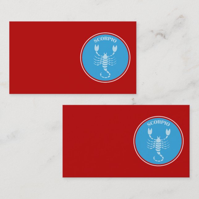 Scorpio Business Card (Front/Back)