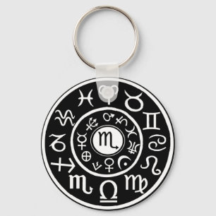 Scorpio Celestial Design Keychain