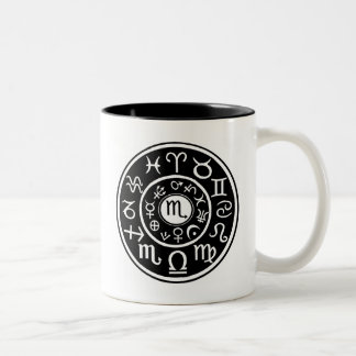 Scorpio Celestial Design Two-Tone Coffee Mug