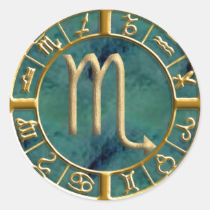 Scorpio Classic Round Sticker