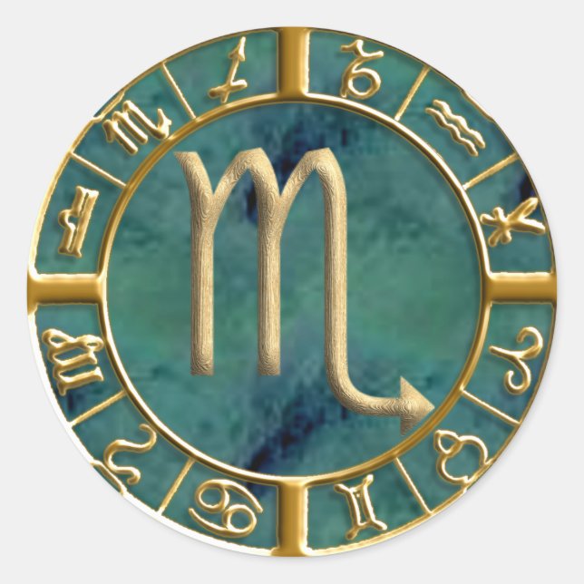 Scorpio Classic Round Sticker (Front)