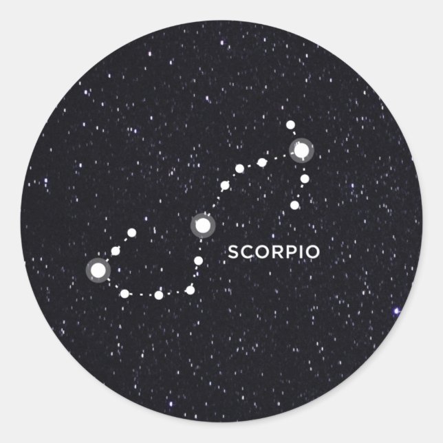 Scorpio Classic Round Sticker (Front)
