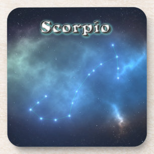 Scorpio constellation coaster