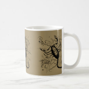 Scorpio Constellation Hevelius 1690 Engraving Coffee Mug