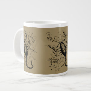 Scorpio Constellation Hevelius 1690 Engraving Large Coffee Mug