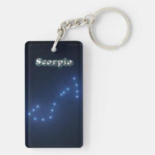 Scorpio constellation keychain