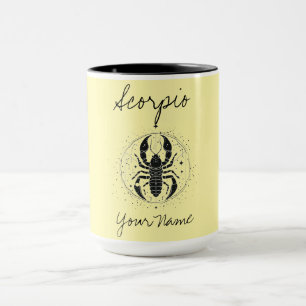 Scorpio Constellation Minimalist Line Art Mug