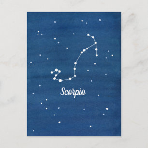 Scorpio Constellation Night Sky Stars Postcard