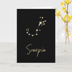 Scorpio Constellation Zodiac Card
