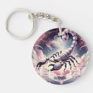 Scorpio Cosmic Celestial Zodiac  Keychain
