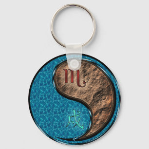Scorpio & Earth Dog Keychain