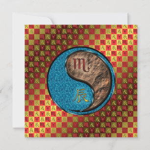 Scorpio & Earth Dragon Card