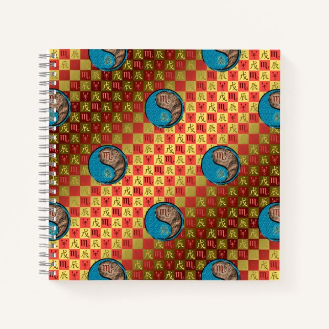 Scorpio & Earth Dragon Notebook (Front)