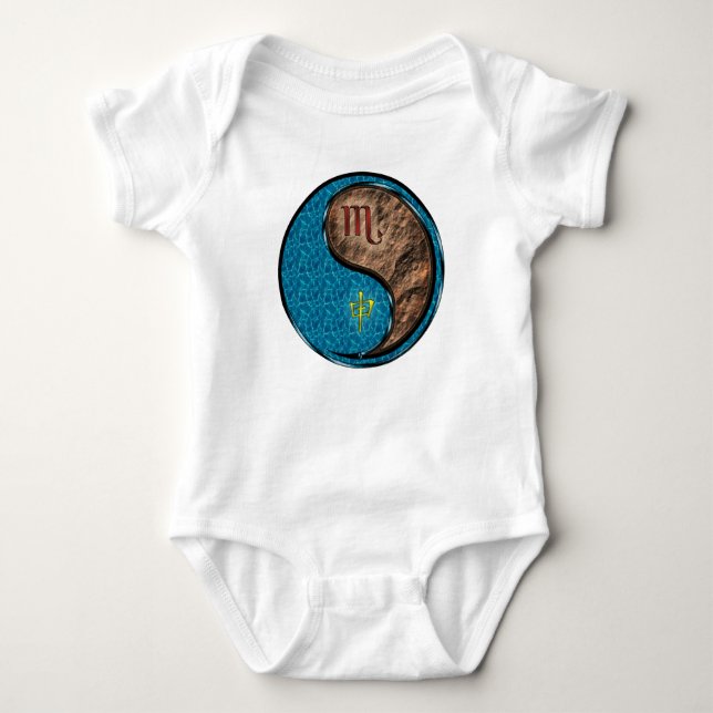 Scorpio & Earth Monkey Baby Bodysuit (Front)