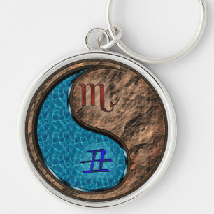 Scorpio & Earth Ox Keychain