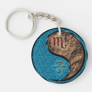 Scorpio & Earth Rat Keychain