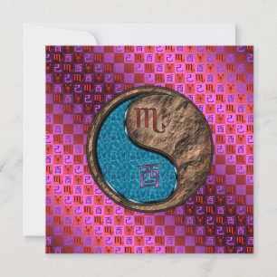 Scorpio & Earth Rooster Card