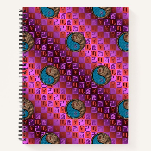Scorpio & Earth Rooster Notebook (Front)