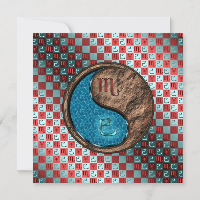 Scorpio & Earth Snake Card (Front)