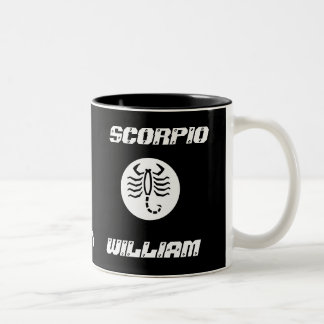 Scorpio Father's Day Mug-Customize Two-Tone Coffee Mug