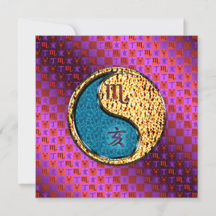 Scorpio & Fire Boar Card