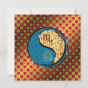 Scorpio & Fire Dragon Card