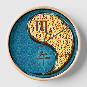 Scorpio & Fire Horse Clock