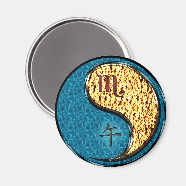 Scorpio & Fire Horse Magnet (Front/Back)