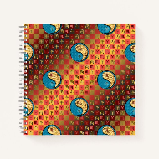 Scorpio & Fire Horse Notebook (Front)